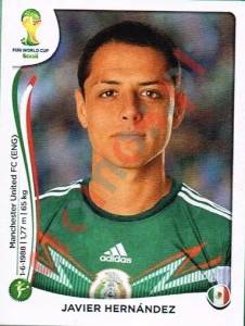 85 Javier Hernández – FIFA World Cup Brazil 2014 Panini