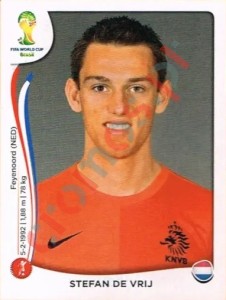 131 Stefan de Vrij – FIFA World Cup Brazil 2014 Panini