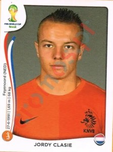 135 Jordy Clasie – FIFA World Cup Brazil 2014 Panini