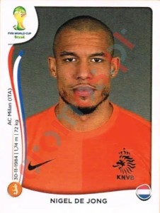 136 Nigel de Jong – FIFA World Cup Brazil 2014 Panini