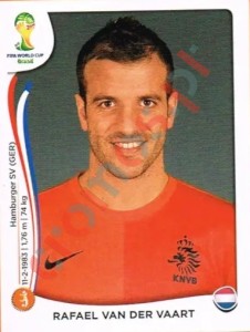 138 Rafael van der Vaart – FIFA World Cup Brazil 2014 Panini