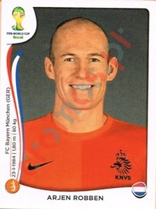 140 Arjen Robben – FIFA World Cup Brazil 2014 Panini