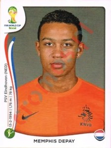141 Memphis Depay – FIFA World Cup Brazil 2014 Panini