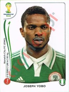 472 Joseph Yobo – FIFA World Cup Brazil 2014 Panini