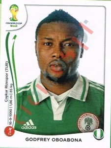 474 Godfrey Oboabona – FIFA World Cup Brazil 2014 Panini