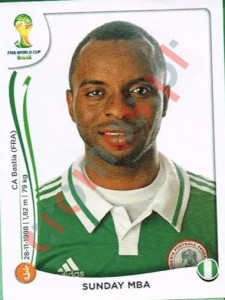 481 Sunday Mba – FIFA World Cup Brazil 2014 Panini