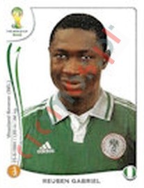 481x Reuben Gabriel – FIFA World Cup Brazil 2014 Panini