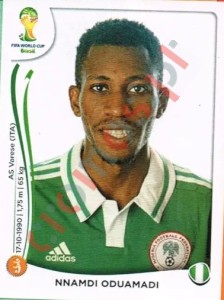 483 Nnamdi Oduamadi – FIFA World Cup Brazil 2014 Panini