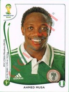 484 Ahmed Musa – FIFA World Cup Brazil 2014 Panini