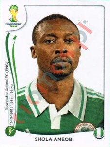 486 Shola Ameobi – FIFA World Cup Brazil 2014 Panini
