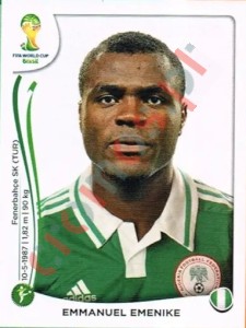 487 Emmanuel Emenike – FIFA World Cup Brazil 2014 Panini