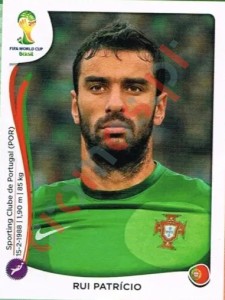 509 Rui Patricio – FIFA World Cup Brazil 2014 Panini
