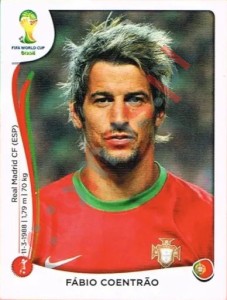 513 Fábio Coentrão – FIFA World Cup Brazil 2014 Panini