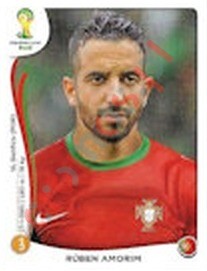 516x Rúben Amorim – FIFA World Cup Brazil 2014 Panini