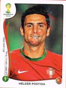 524 Hélder Postiga – FIFA World Cup Brazil 2014 Panini