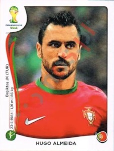 525 Hugo Almeida – FIFA World Cup Brazil 2014 Panini