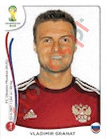 606x Vladimir Granat – FIFA World Cup Brazil 2014 Panini