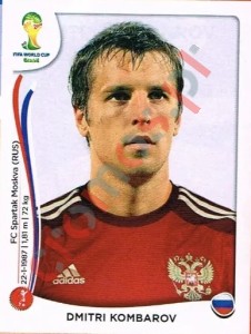 608 Dmitri Kombarov – FIFA World Cup Brazil 2014 Panini