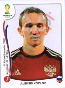 610 Aleksei Kozlov – FIFA World Cup Brazil 2014 Panini