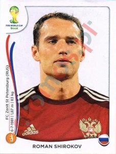 611 Roman Shirokov – FIFA World Cup Brazil 2014 Panini