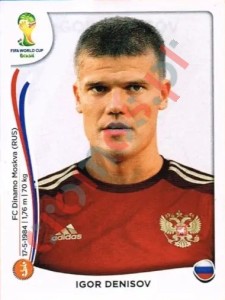 612 Igor Denisov – FIFA World Cup Brazil 2014 Panini