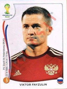 613 Viktor Fayzulin – FIFA World Cup Brazil 2014 Panini