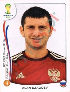 617 Alan Dzagoev – FIFA World Cup Brazil 2014 Panini