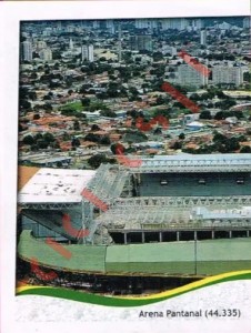 12 Arena Pantanal - Cuiabá
1 – FIFA World Cup Brazil 2014 Panini