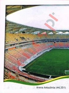 18 Arena Amazônia - Manaus
1 – FIFA World Cup Brazil 2014 Panini