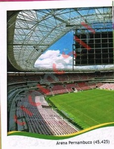 24 Arena Pernambuco - Recife
1 – FIFA World Cup Brazil 2014 Panini