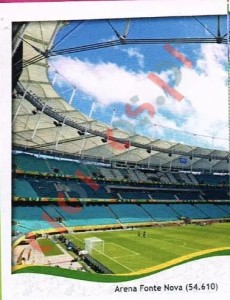 28 Arena Fonte Nova - Salvador
1 – FIFA World Cup Brazil 2014 Panini