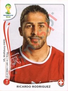 340 Ricardo Rodriguez – FIFA World Cup Brazil 2014 Panini
