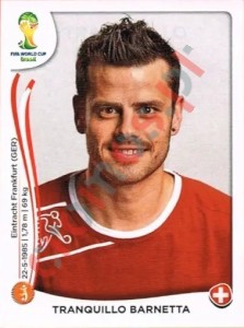 345 Tranquillo Barnetta – FIFA World Cup Brazil 2014 Panini