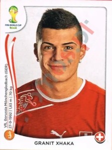 349 Granit Xhaka – FIFA World Cup Brazil 2014 Panini