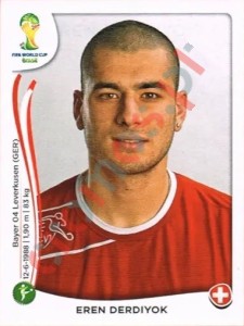 353 Eren Derdiyok – FIFA World Cup Brazil 2014 Panini