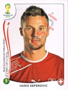 354 Haris Seferović – FIFA World Cup Brazil 2014 Panini