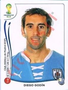 264 Diego Godin – FIFA World Cup Brazil 2014 Panini