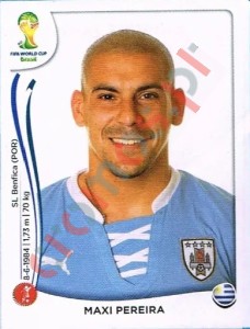 265 Maxi Pereira – FIFA World Cup Brazil 2014 Panini