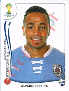 267 Alvaro Pereira – FIFA World Cup Brazil 2014 Panini