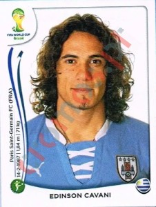 277 Edinson Cavani – FIFA World Cup Brazil 2014 Panini