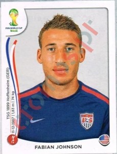 552 Fabian Johnson – FIFA World Cup Brazil 2014 Panini