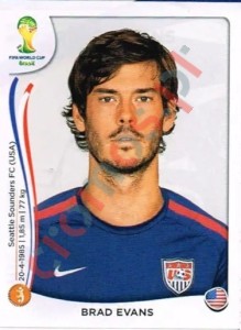 556 Brad Evans – FIFA World Cup Brazil 2014 Panini