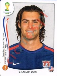 557 Graham Zusi – FIFA World Cup Brazil 2014 Panini