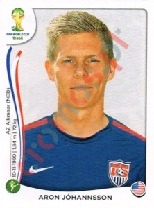 560 Aron Johannsson – FIFA World Cup Brazil 2014 Panini