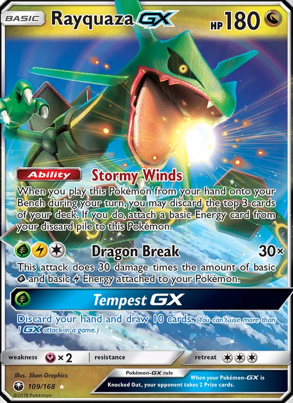 109 Rayquaza GX – Celestial Storm