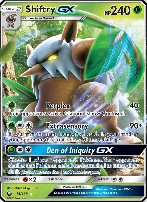 14 Shiftry GX – Celestial Storm