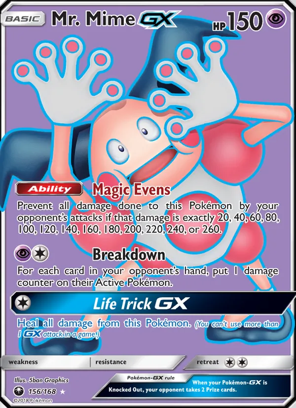156 Mr. Mime GX – Celestial Storm