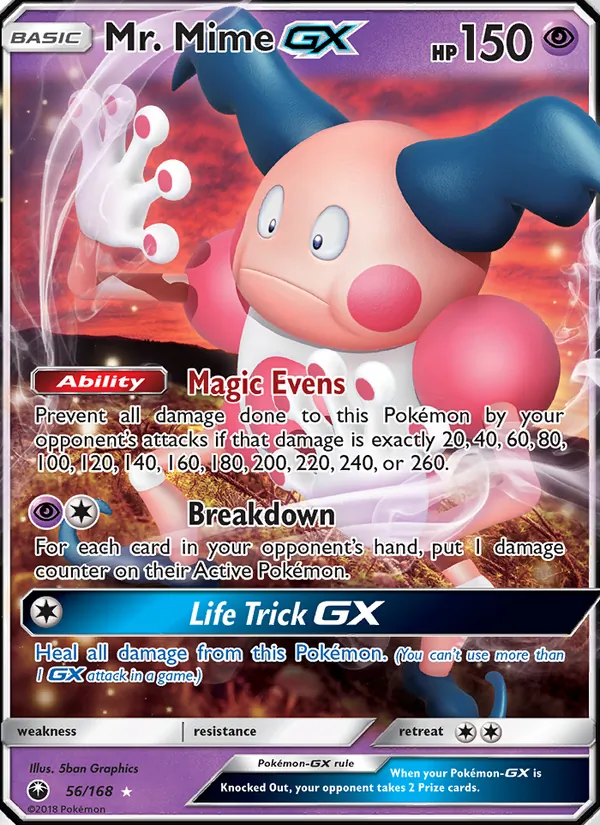56 Mr. Mime GX – Celestial Storm