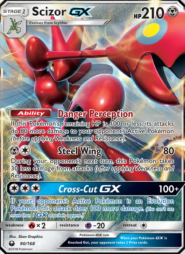 90 Scizor GX – Celestial Storm