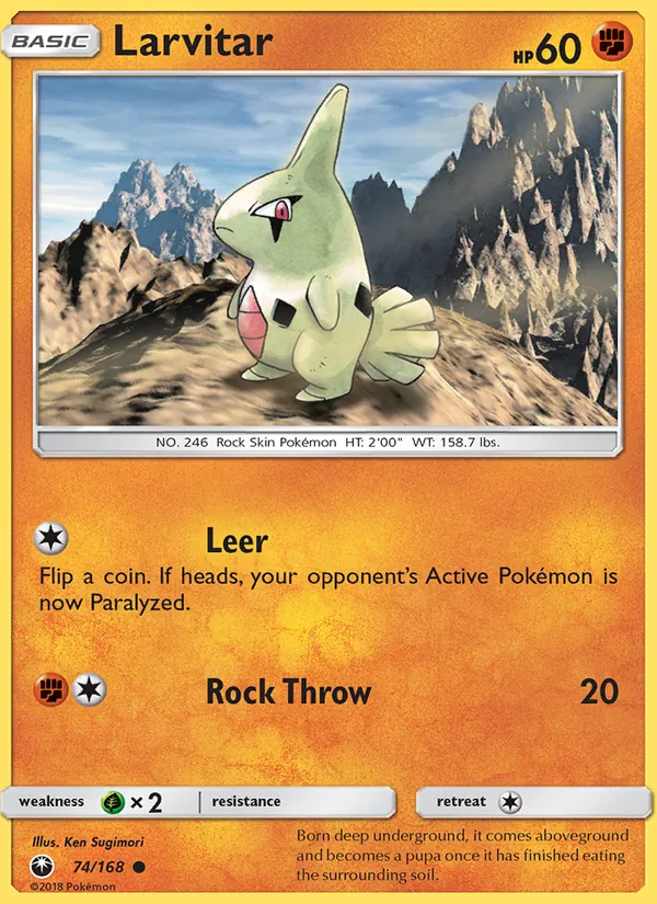 74-RH Larvitar – Celestial Storm